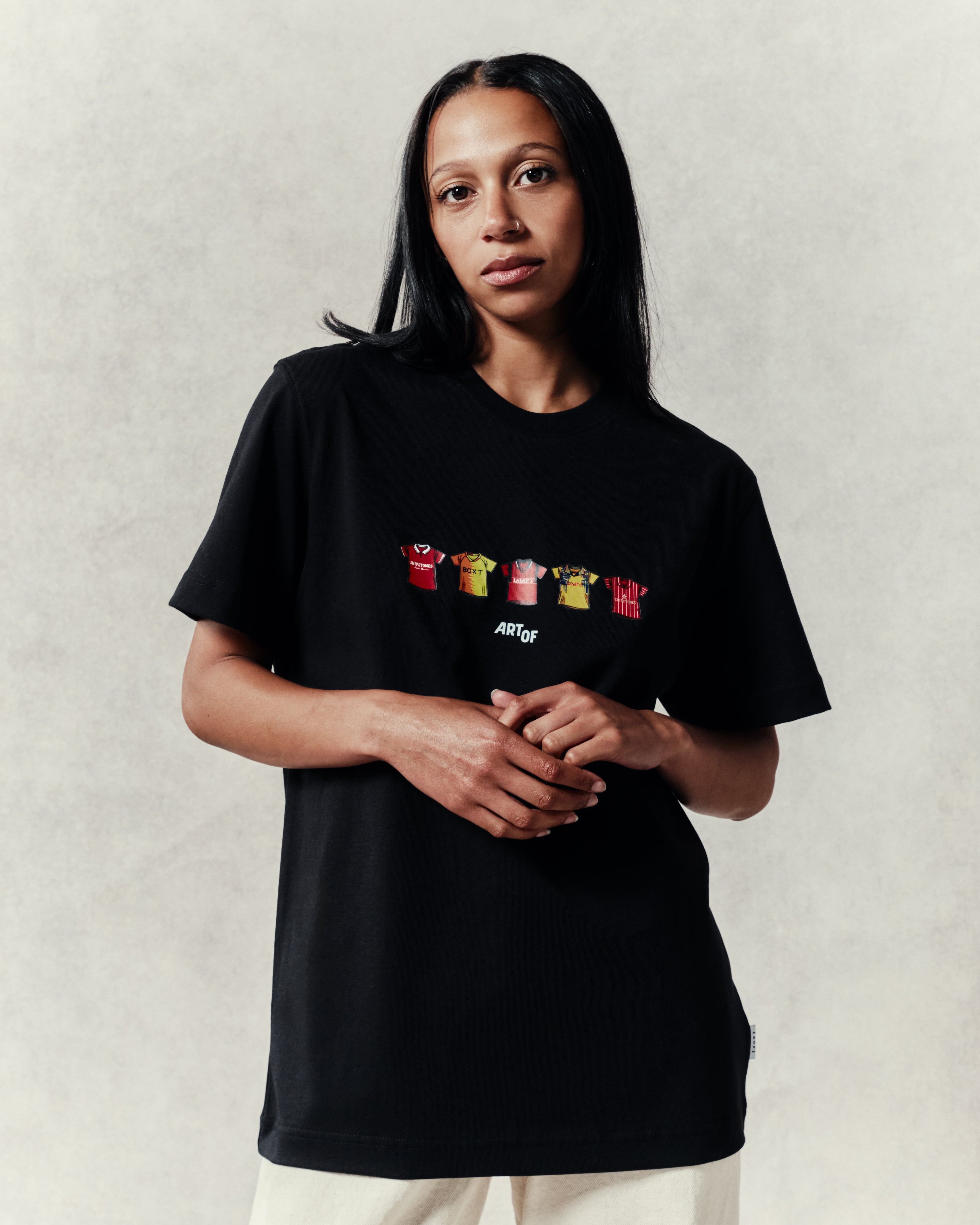 ART OF x Forest Classics Tee | NFFC Black Graphic Football T-shirt