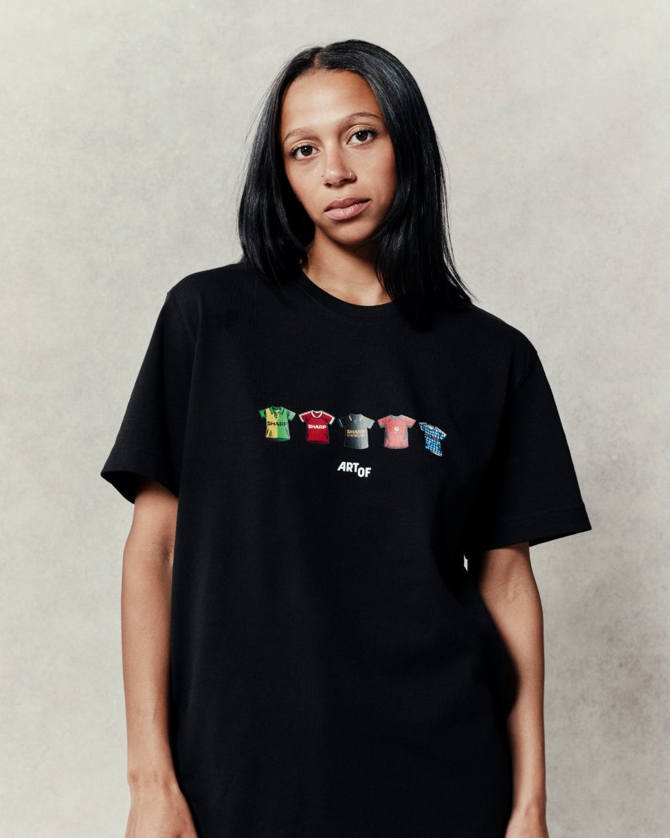ART OF United Classics Tee | MUFC Black Graphic Football T-shirt