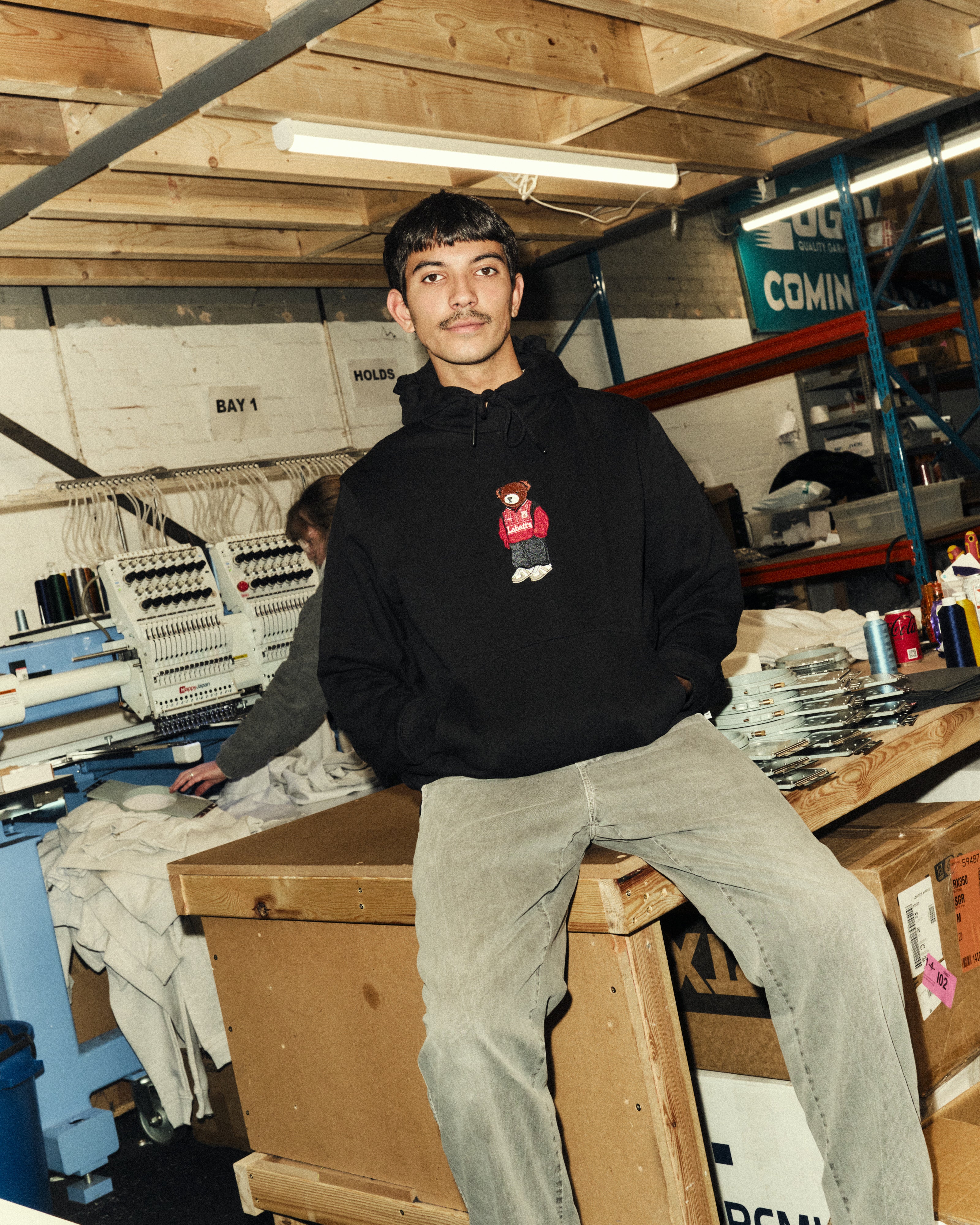 ART OF Football x Forest Pickles Hoodie | AOF Black Embroidered Sweat