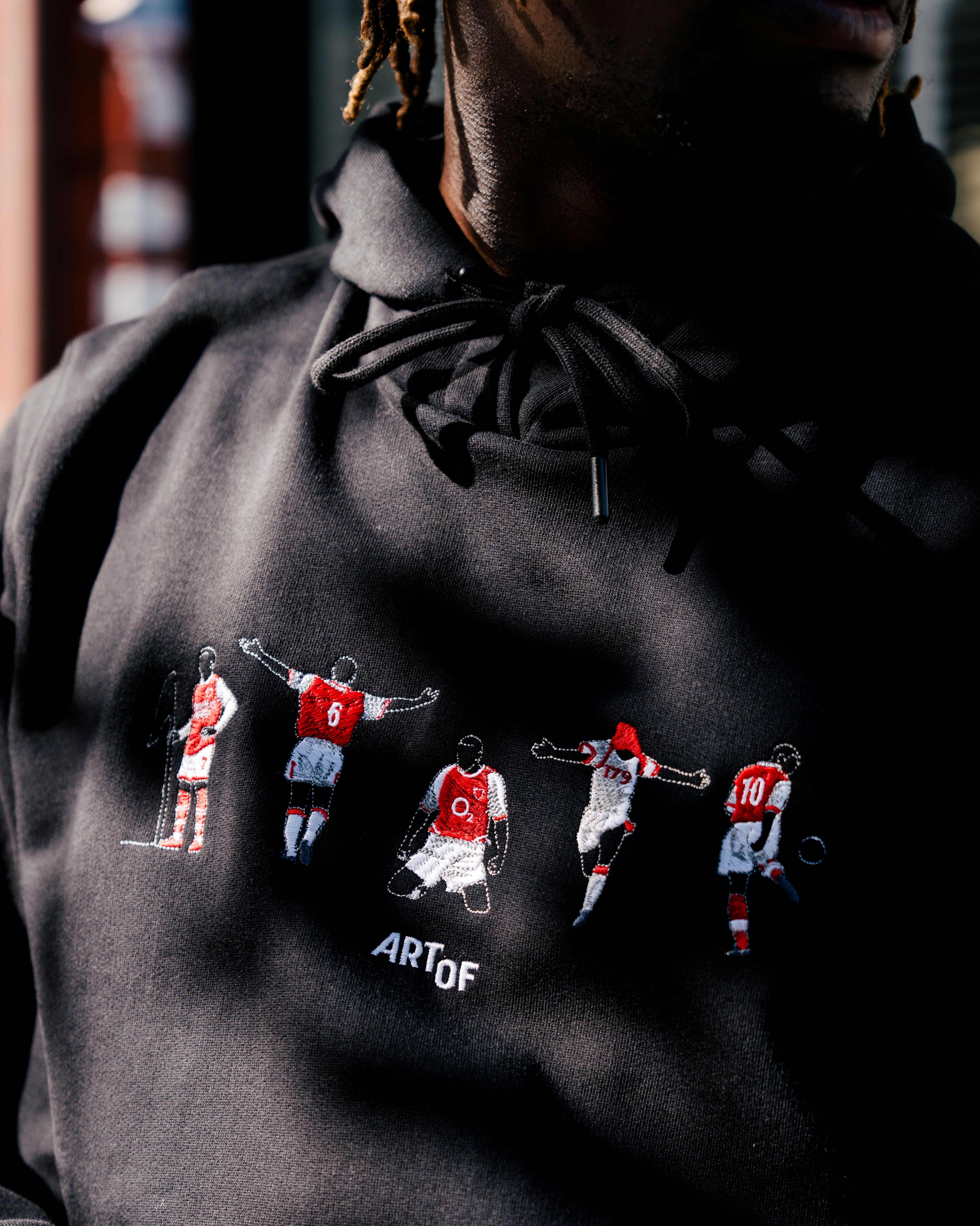 ART OF AFC Embroidered Icons Black Hoodie | Shop Football