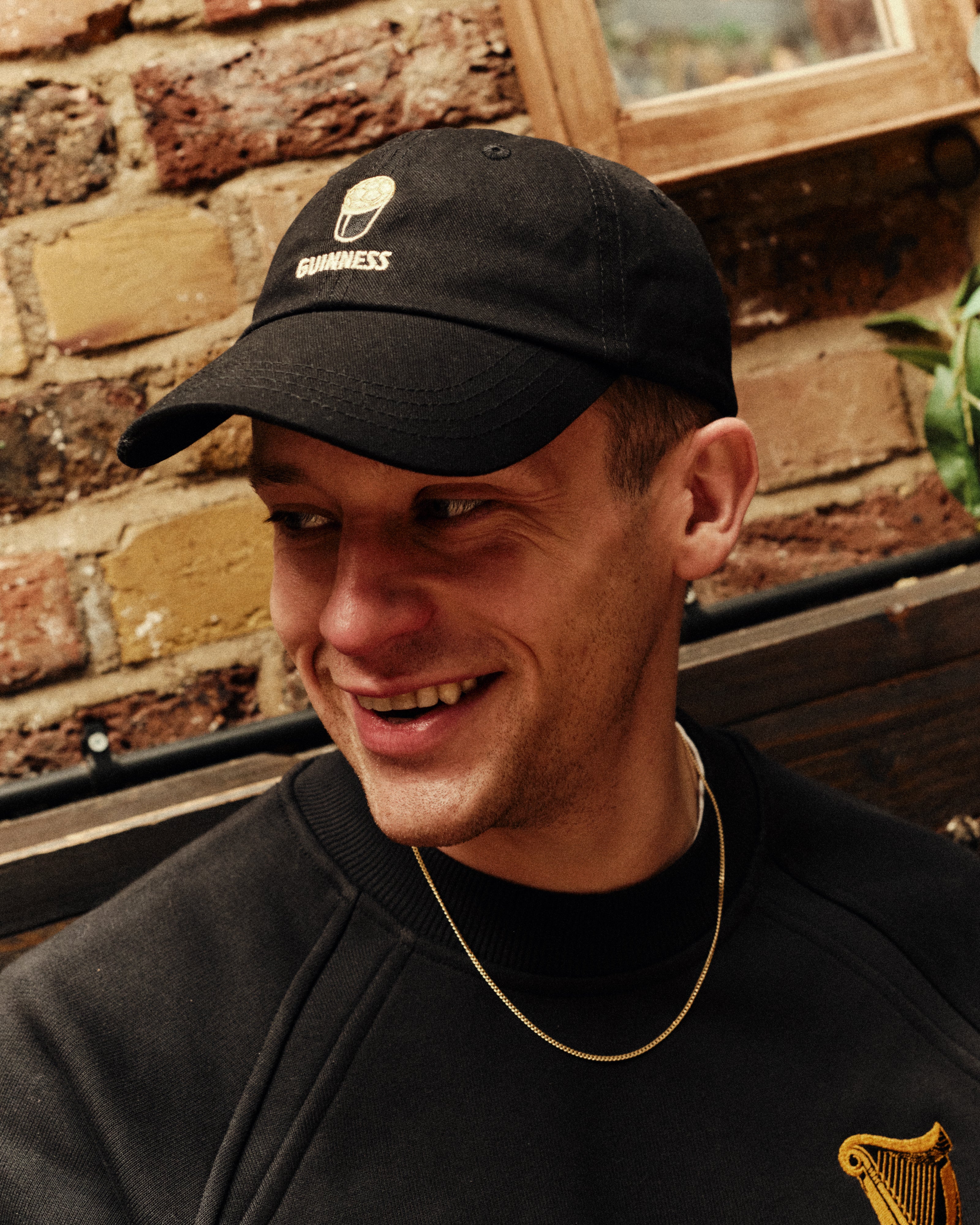 AOF X Guinness Strapback Cap - Black | Art of Football | Headwear