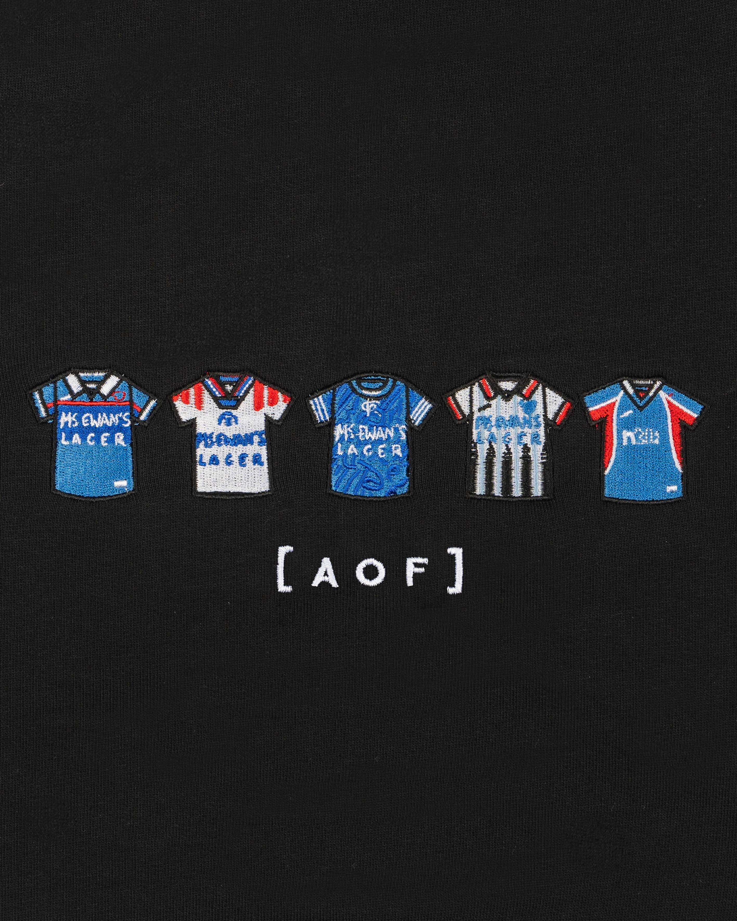 AOF Gers Embroidered Classics | Black Sweat | Art of Football