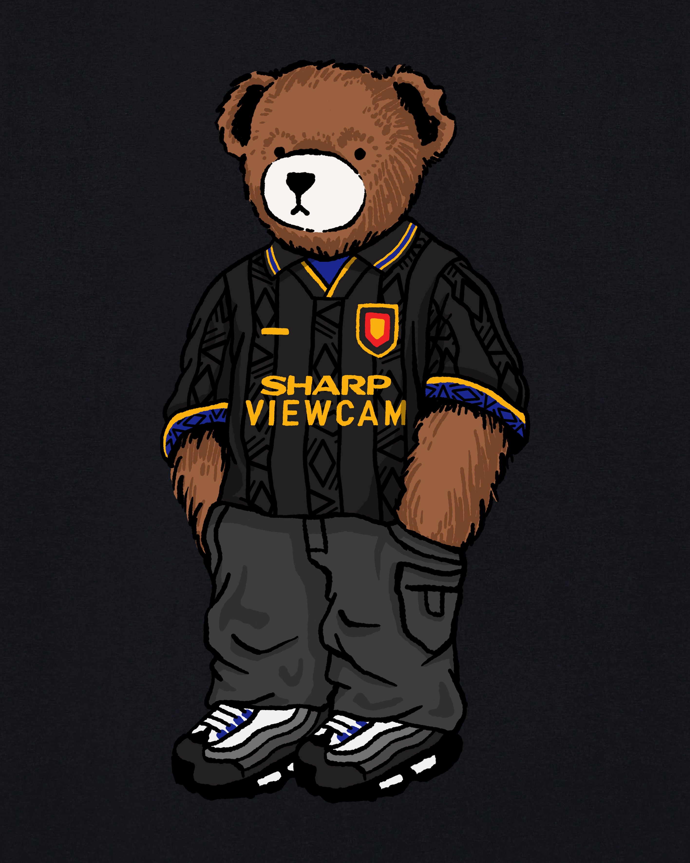 ART OF United Away Pickles Tee | MUFC Black Graphic Football T-shirt