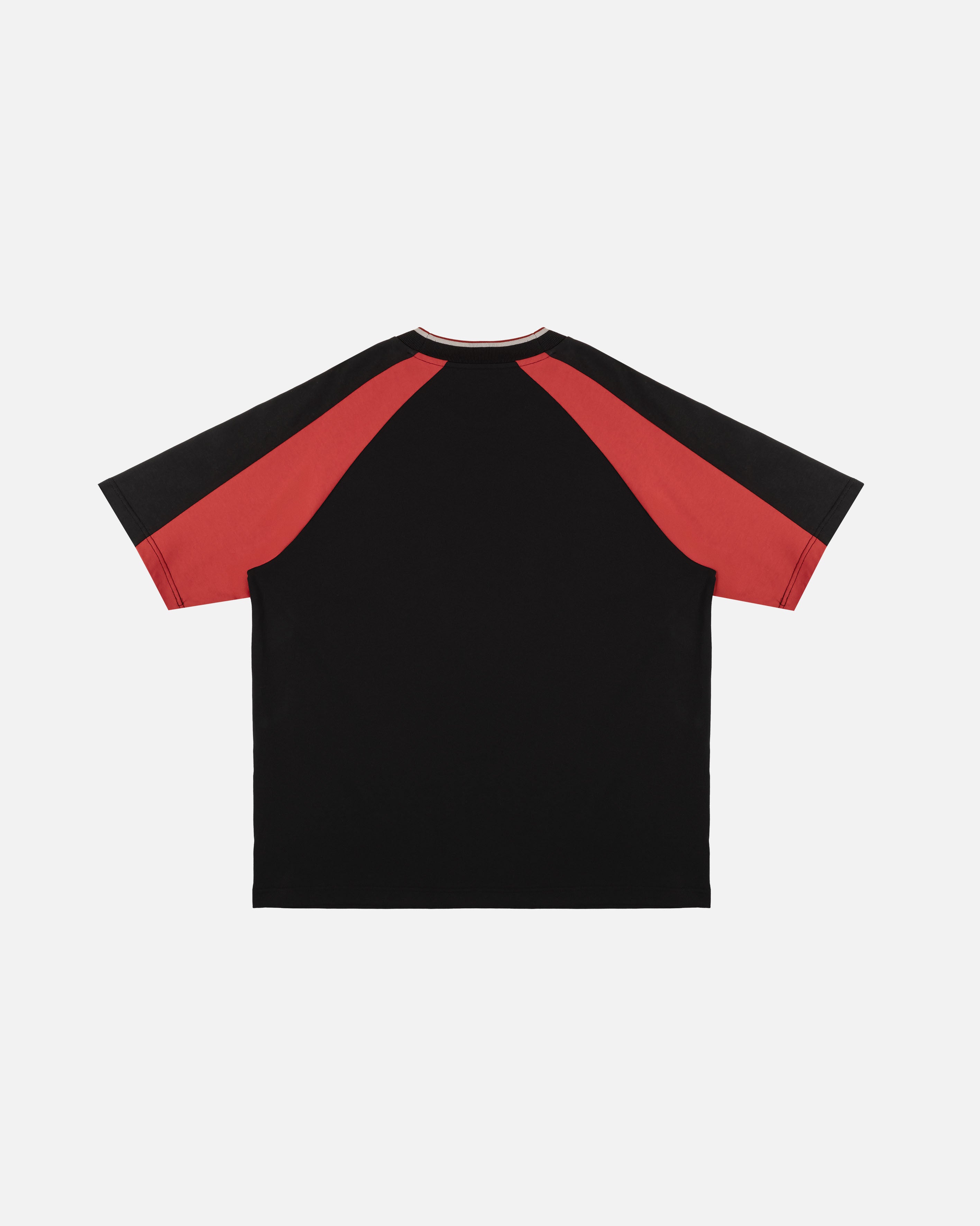 ART OF x Forest 90s Oversized Panelled Black Tee | Football T-shirt