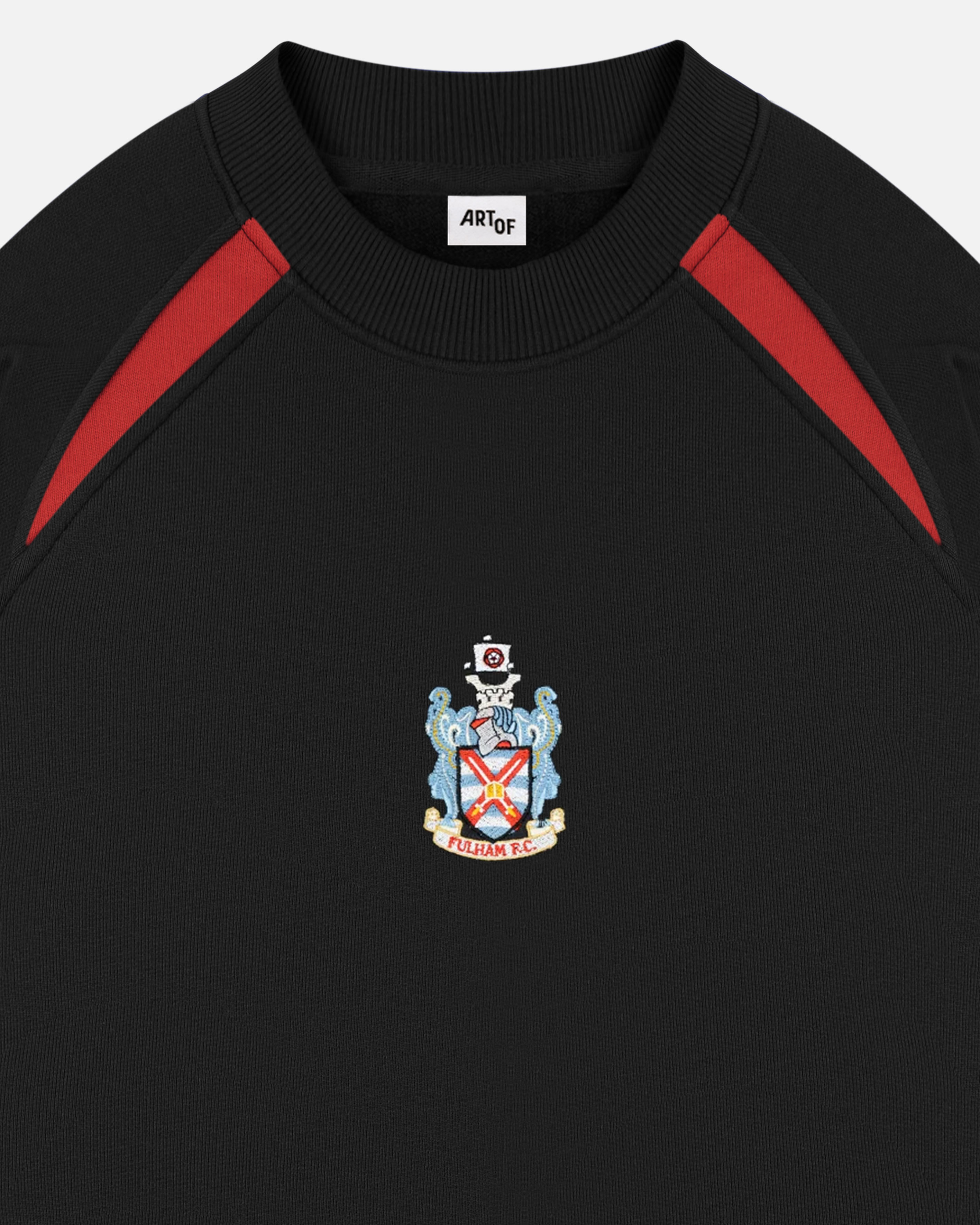 ART OF Football x Fulham Black Panelled Sweat | AOF x FFC