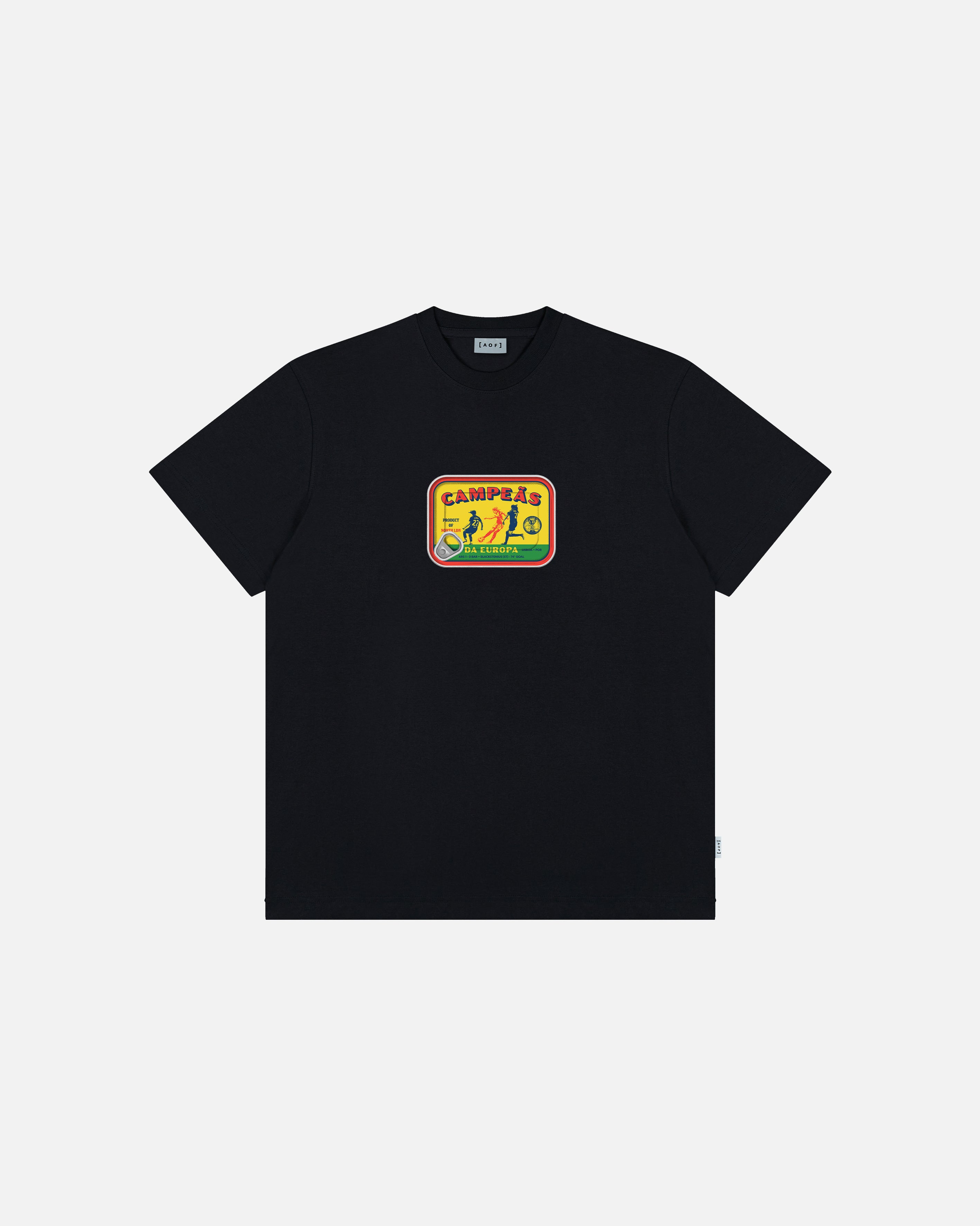 AOF x AFC Women's Campeãs Da Europa Tee | Black Graphic T-shirt