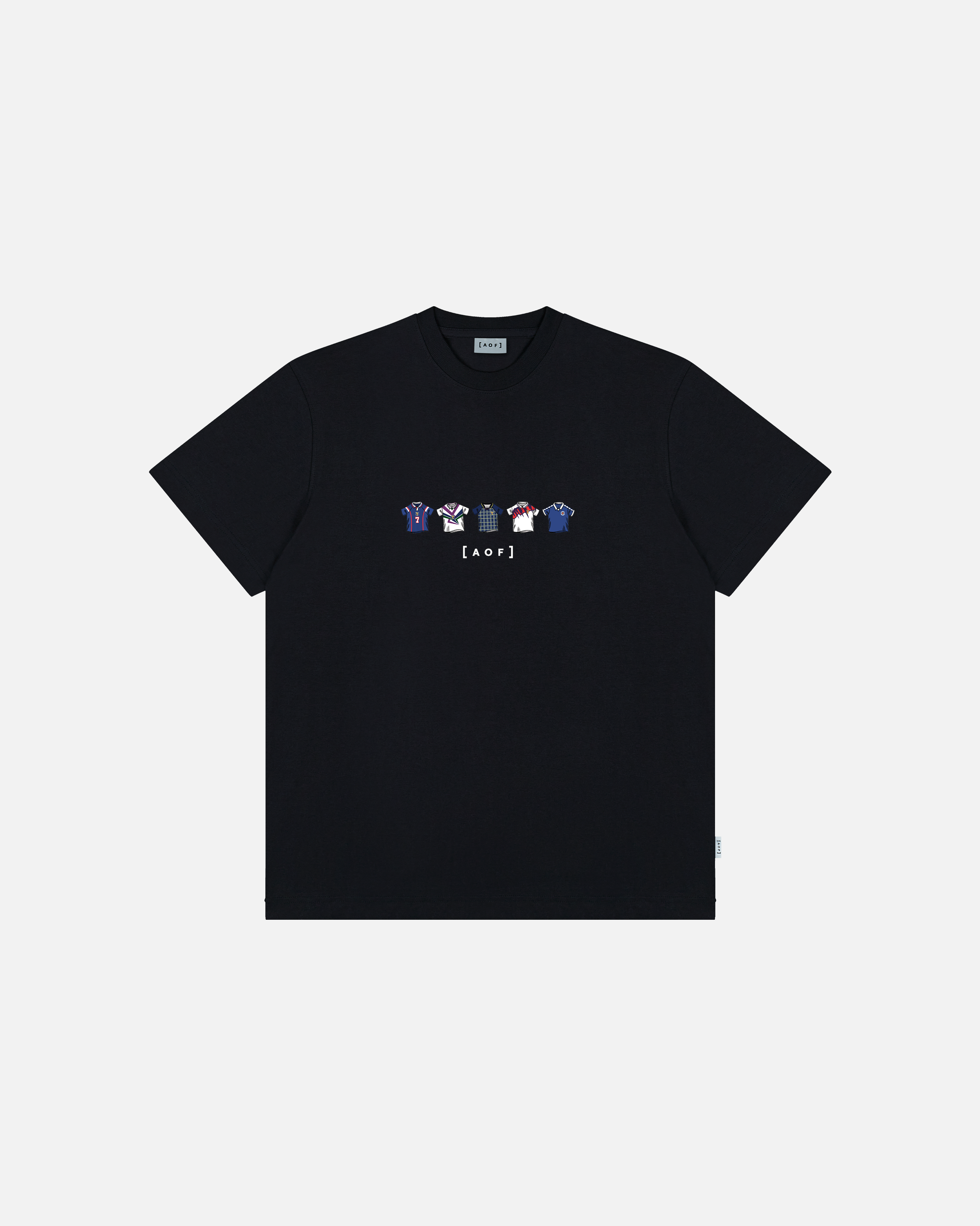AOF Scotland Printed Classics Tee | Black & White Graphic T-shirt