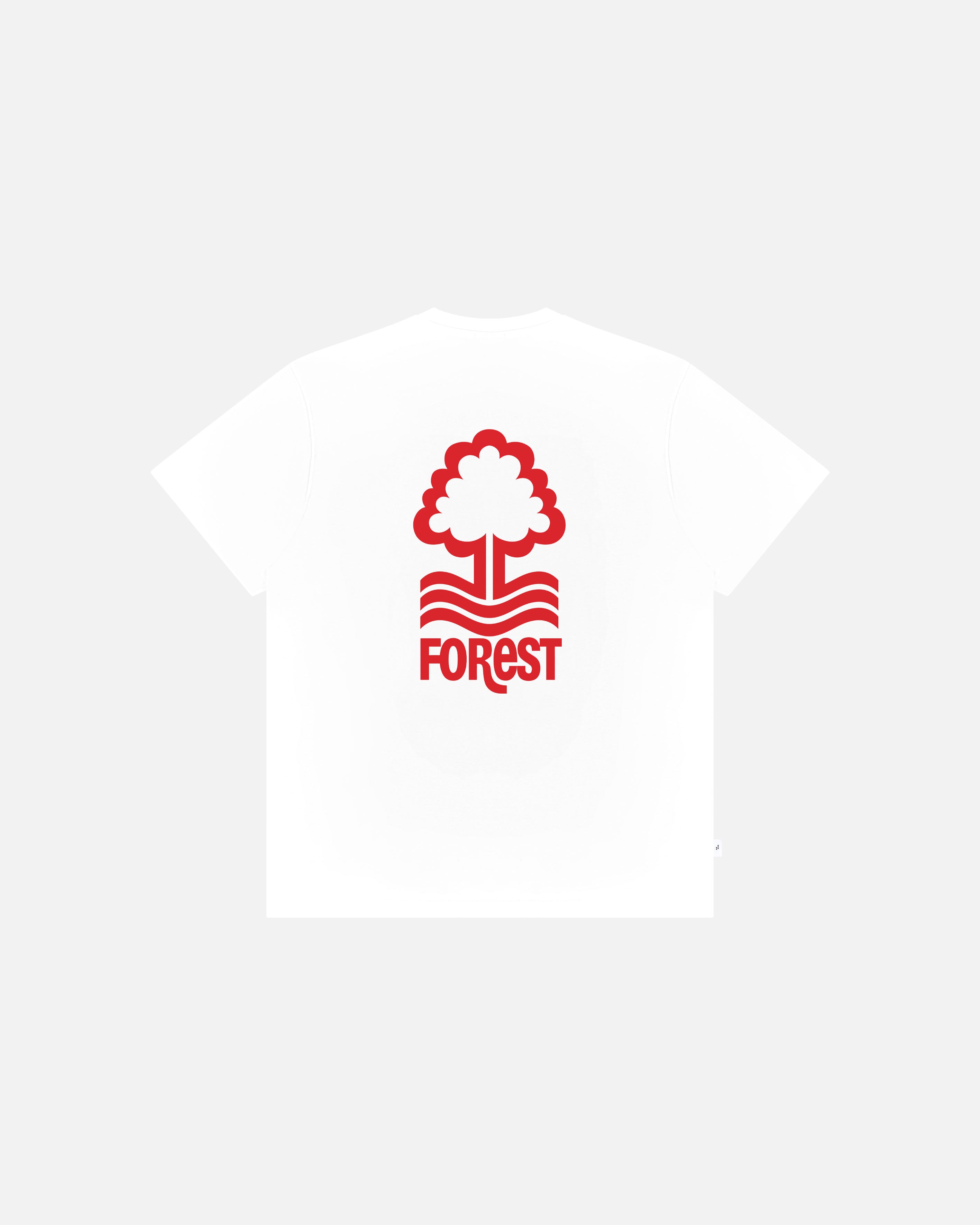 ART OF x Forest 90s Crest Tee | White Graphic Football T-shirt