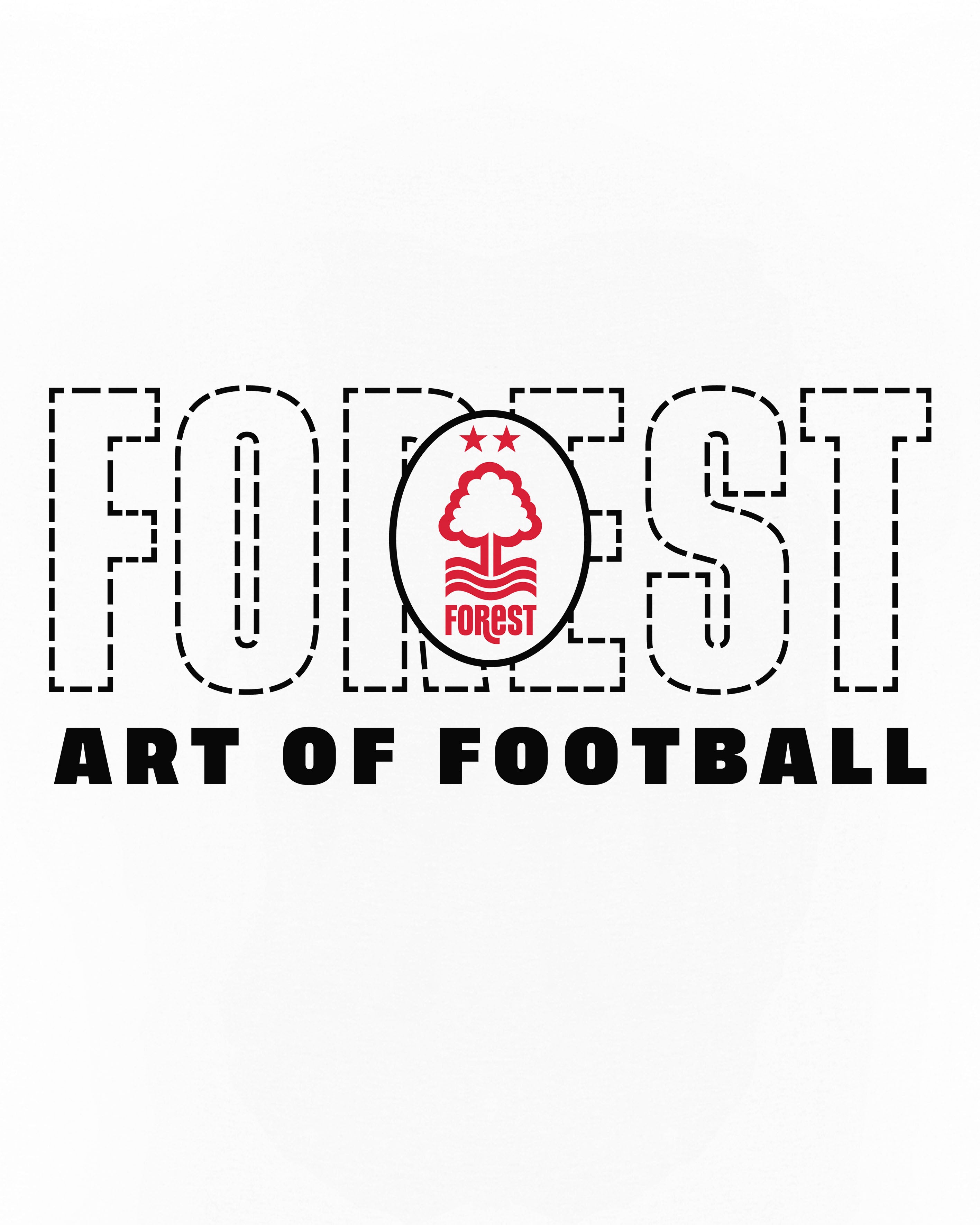 AOF Forest 90s Tee | White Graphic T-shirt | Art of Football