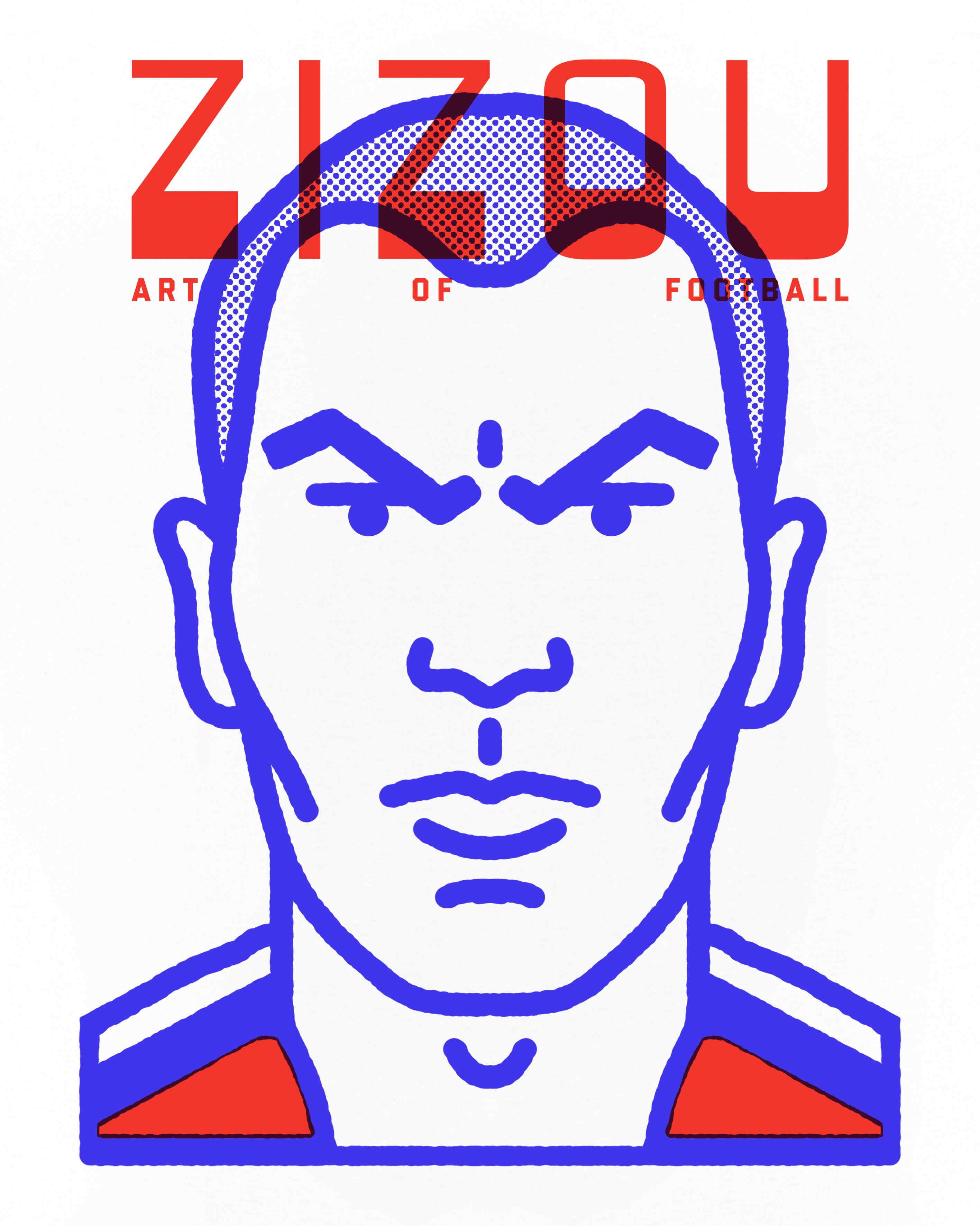 AOF Zizou Tee | White Graphic T-shirt | Art Of Football