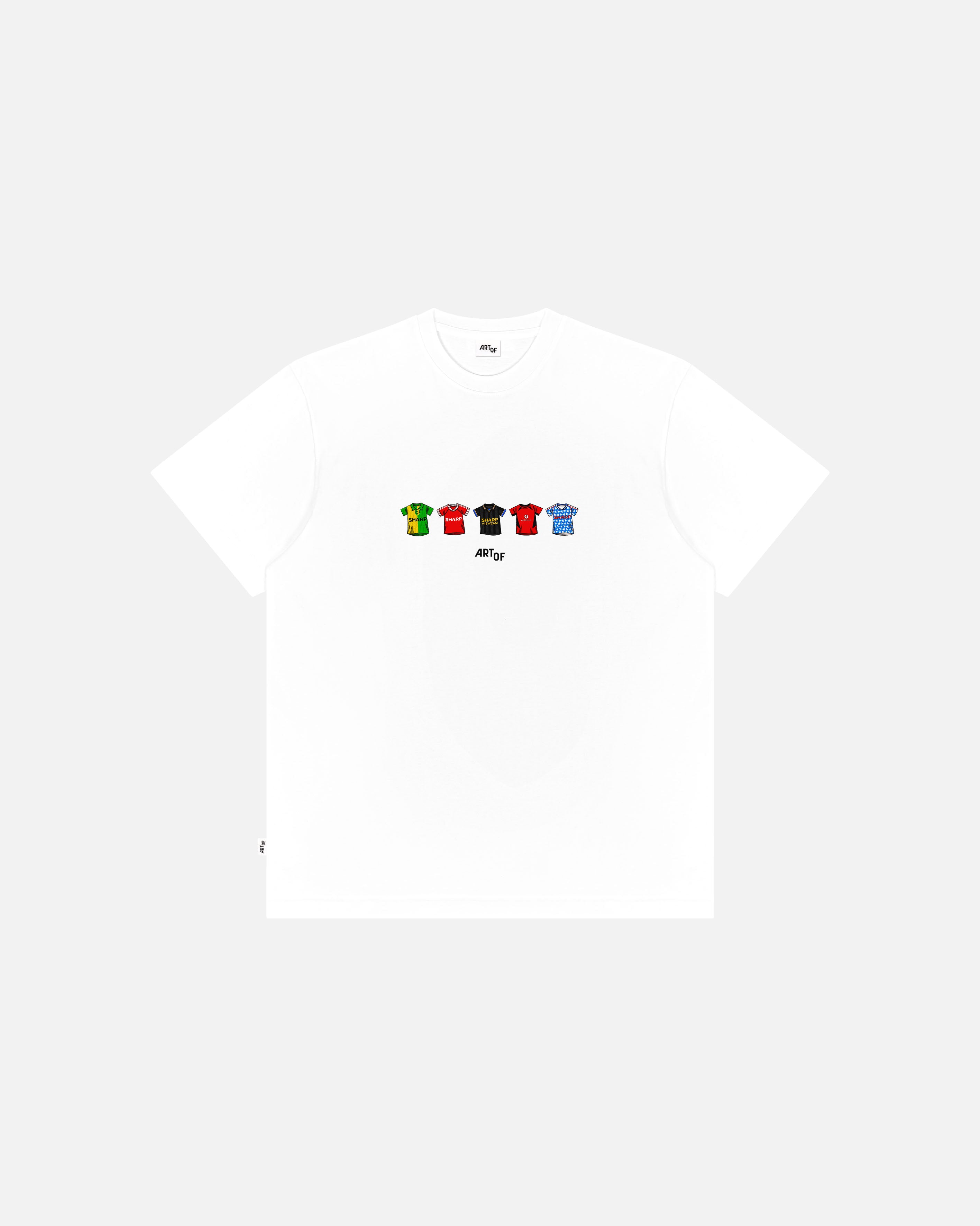 ART OF United Printed Classics Tee | White Graphic Football T-shirt