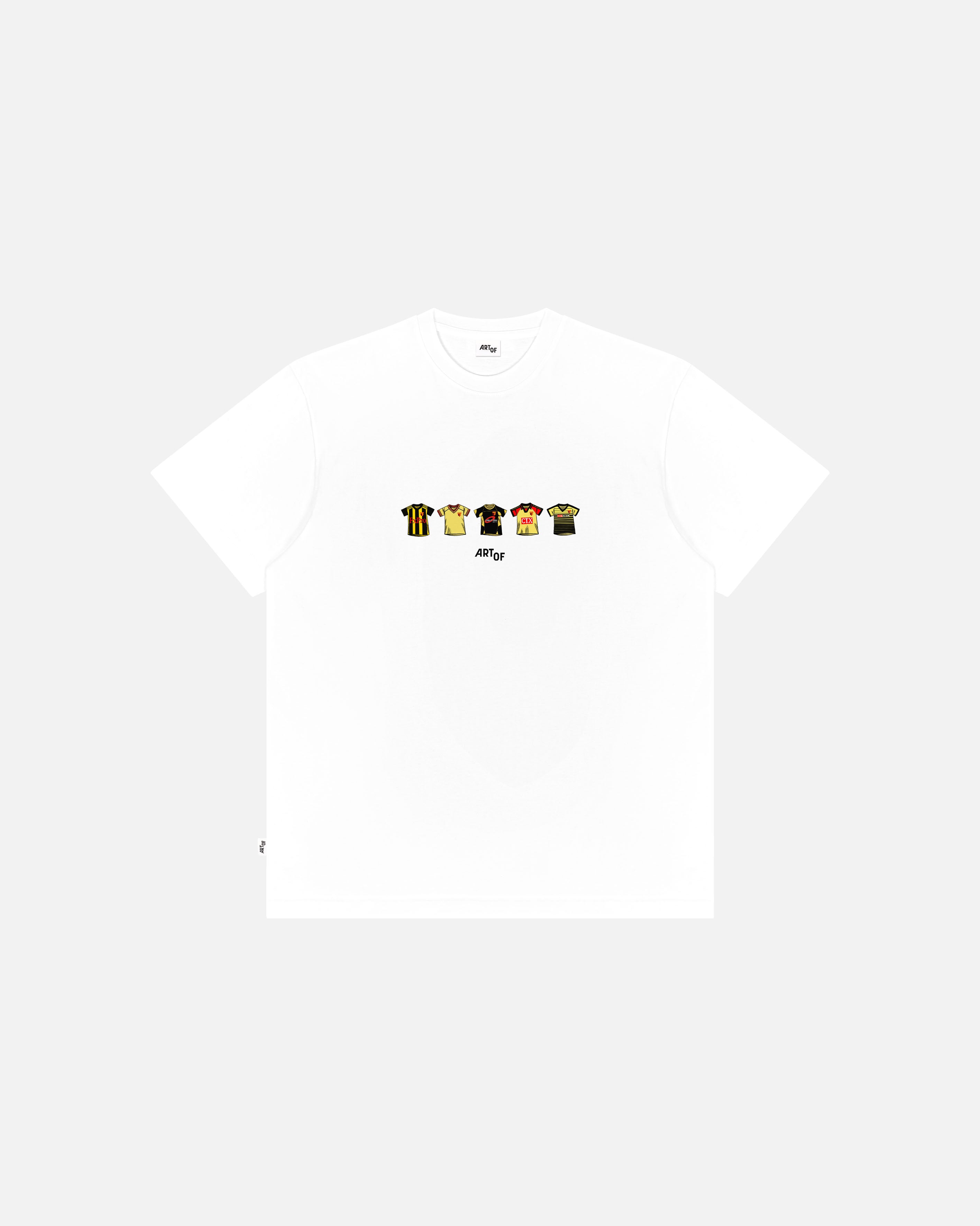 ART OF x Watford Printed Classics Tee | White Graphic Football T-shirt