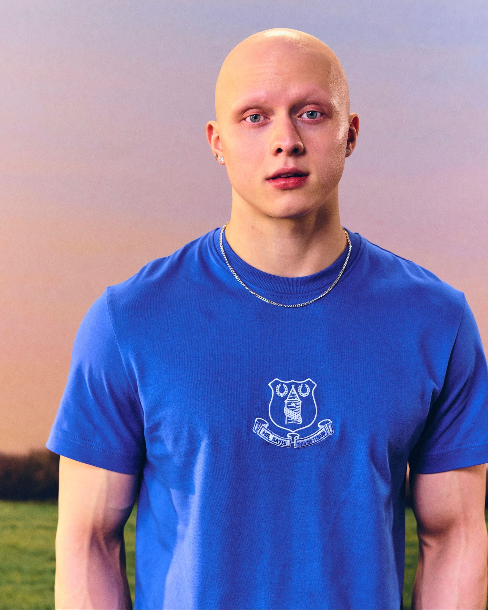 ART OF x Everton Embroidered Blue Tee | Football T-shirt