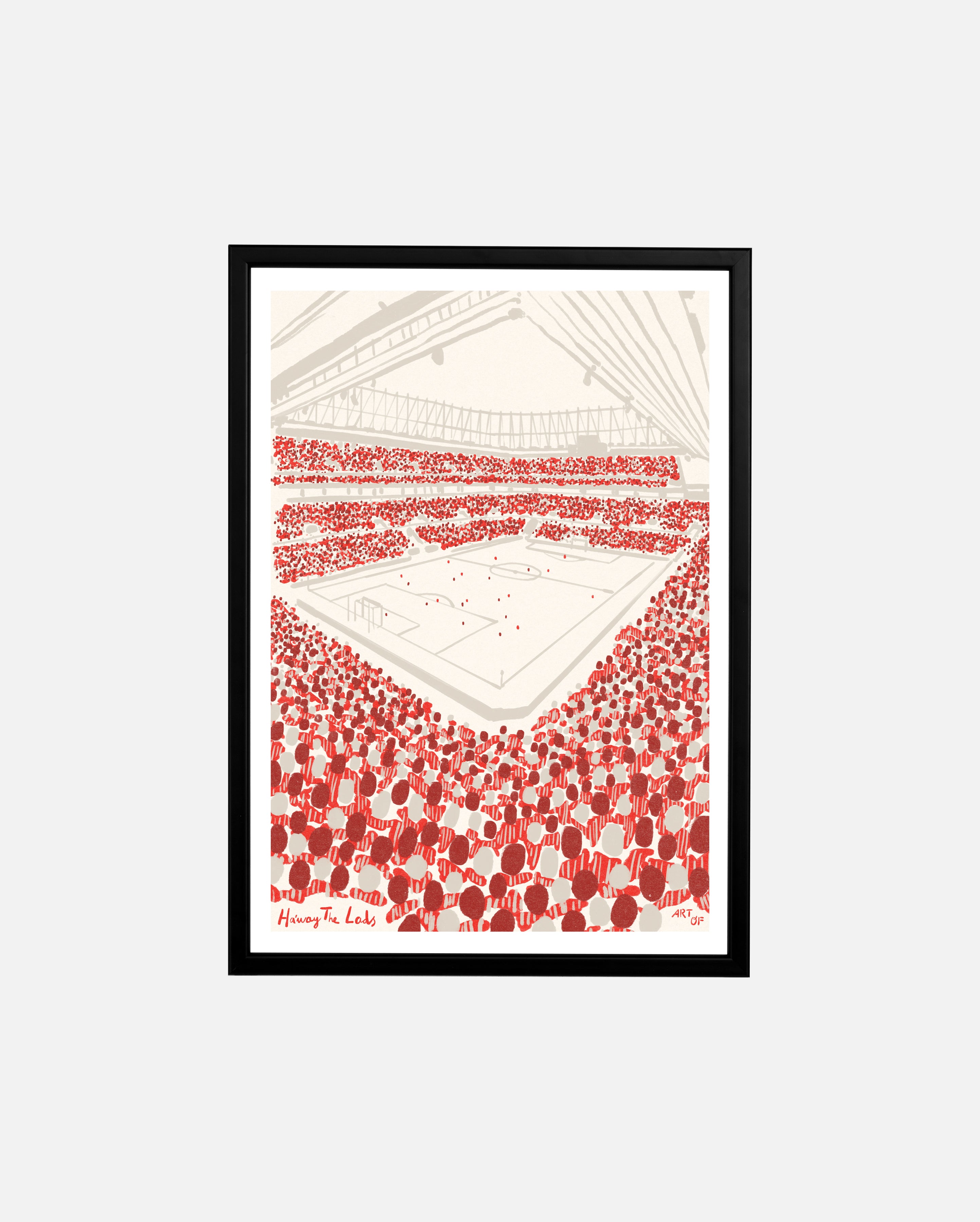 ART OF x Sunderland Twelfth Man Framed Print | Football Wall Art