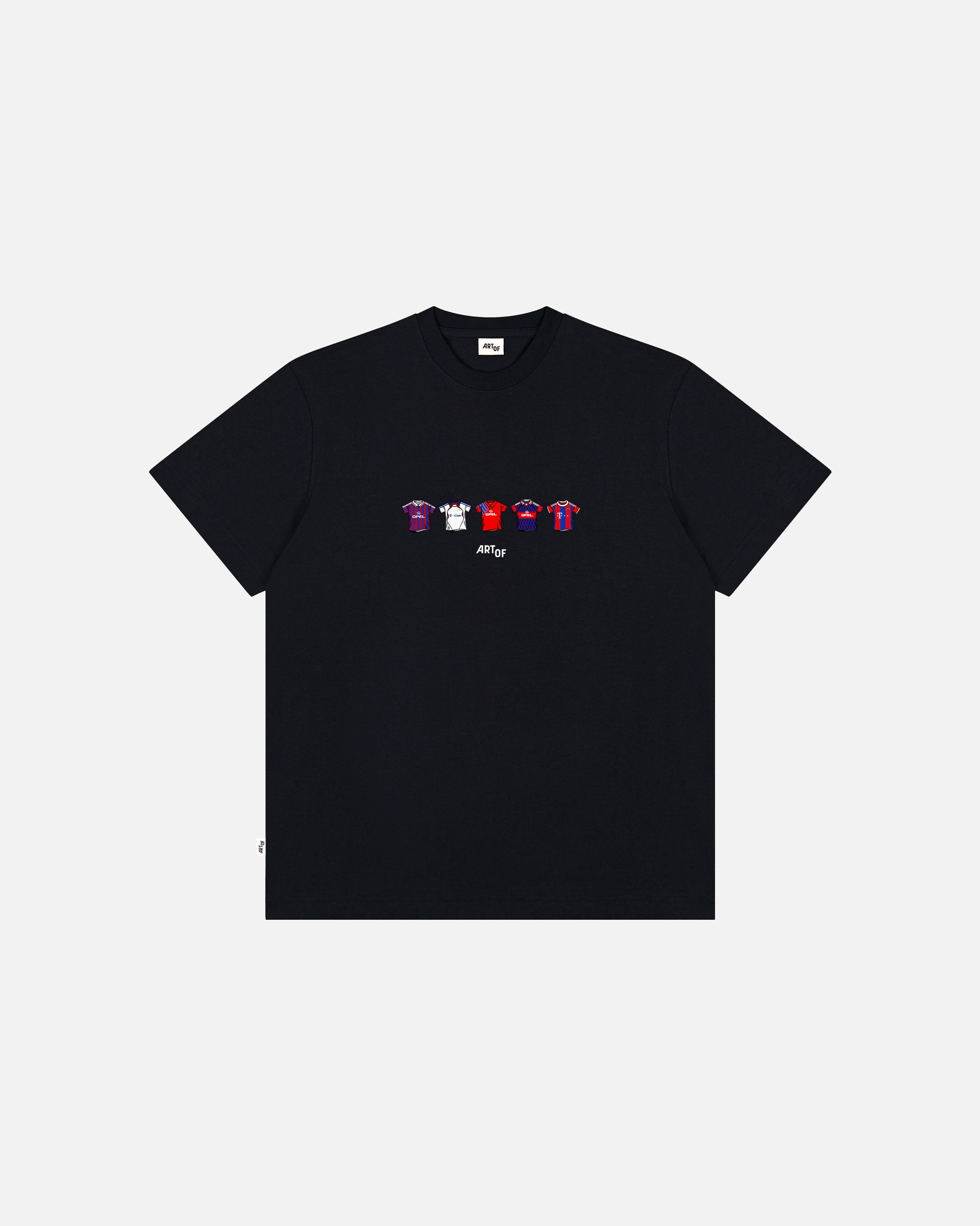 ART OF Bayern Printed Classics Tee | Black Graphic Football T-shirt