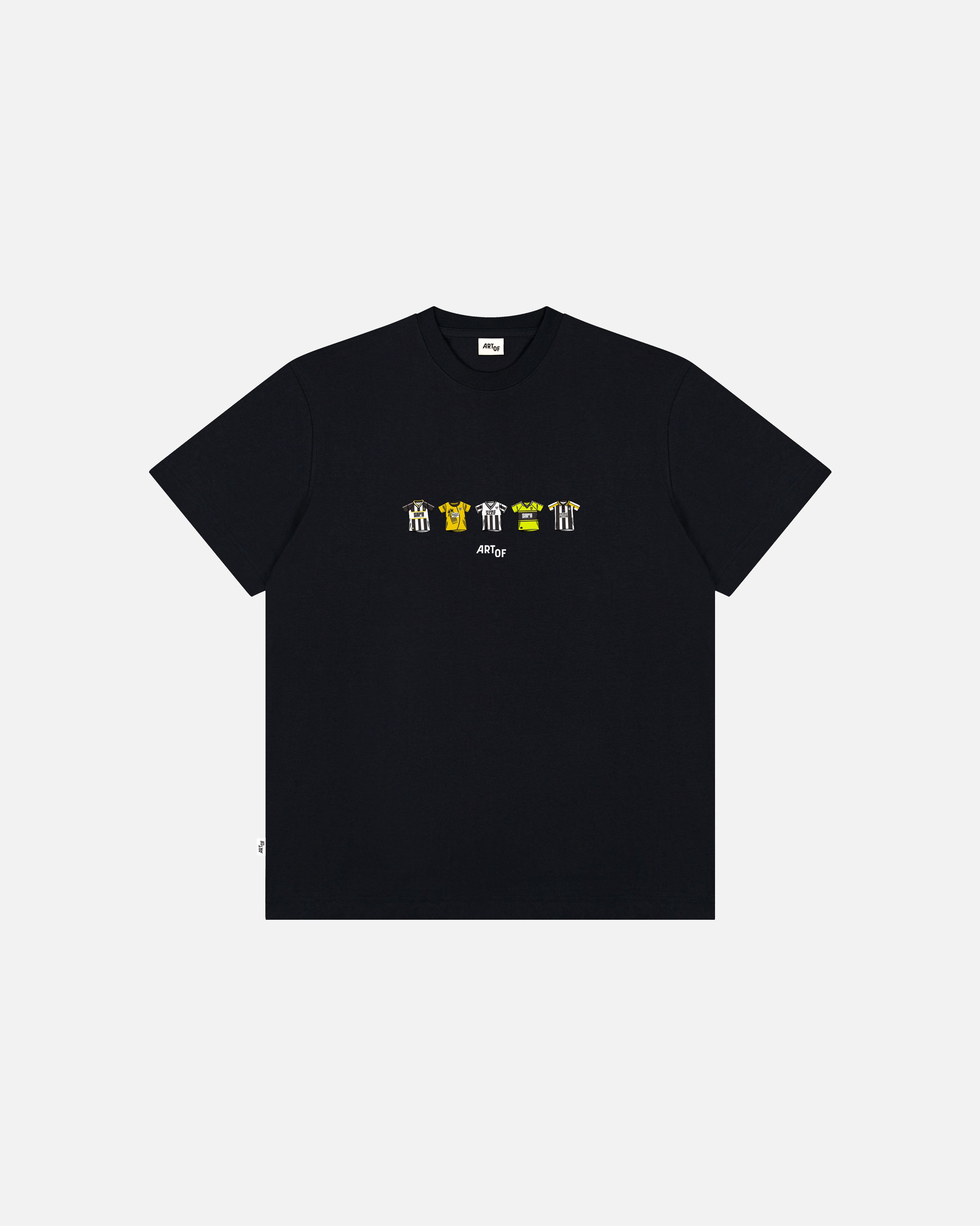 ART OF Notts County Printed Classics Tee | Black Football T-shirt