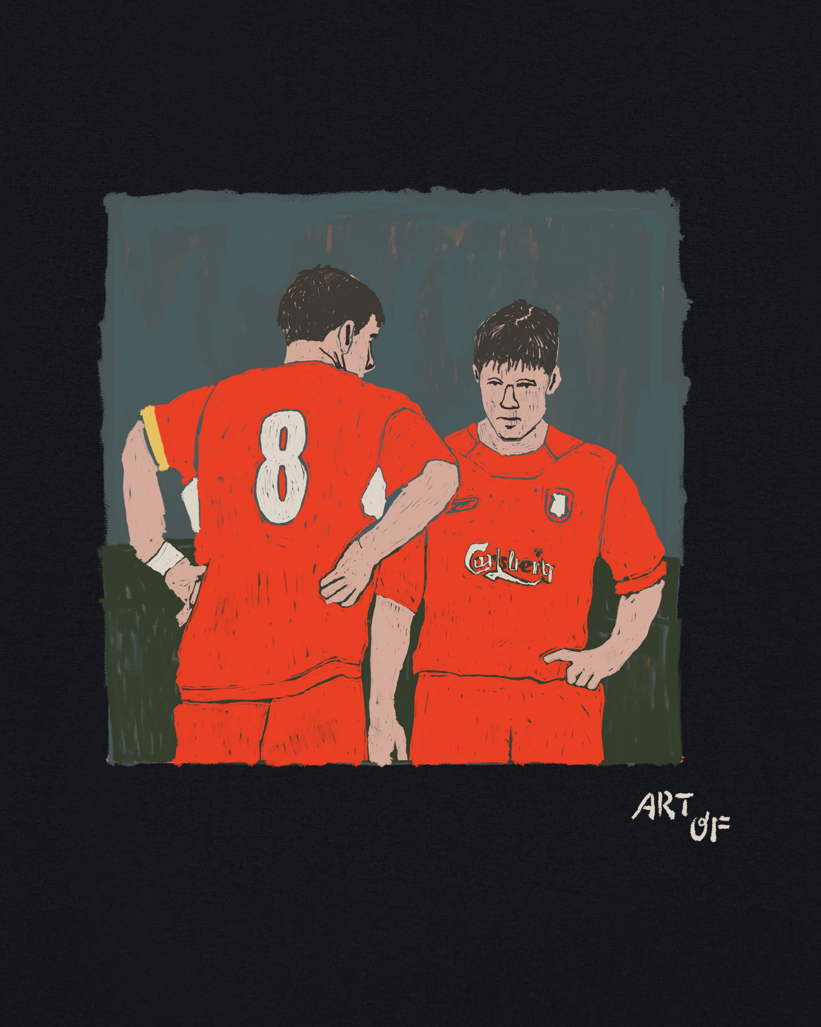 ART OF LFC Mates Tee | Black Graphic Football T-shirt