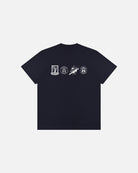 ART OF Football x Hibs Crest History Tee | HFC Navy Graphic T-shirt