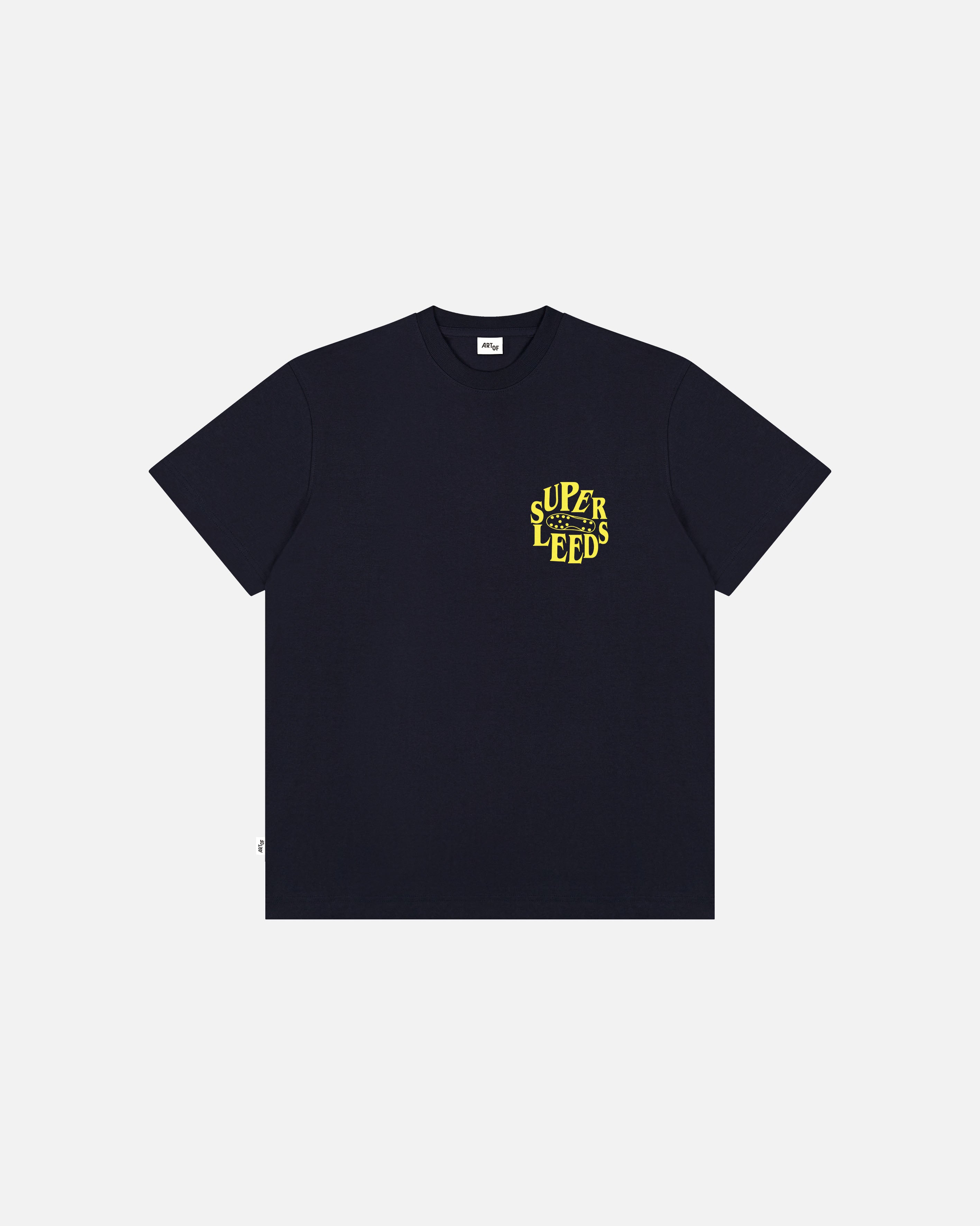 ART OF x Leeds Super Leeds Tee | Navy Graphic Football T-shirt
