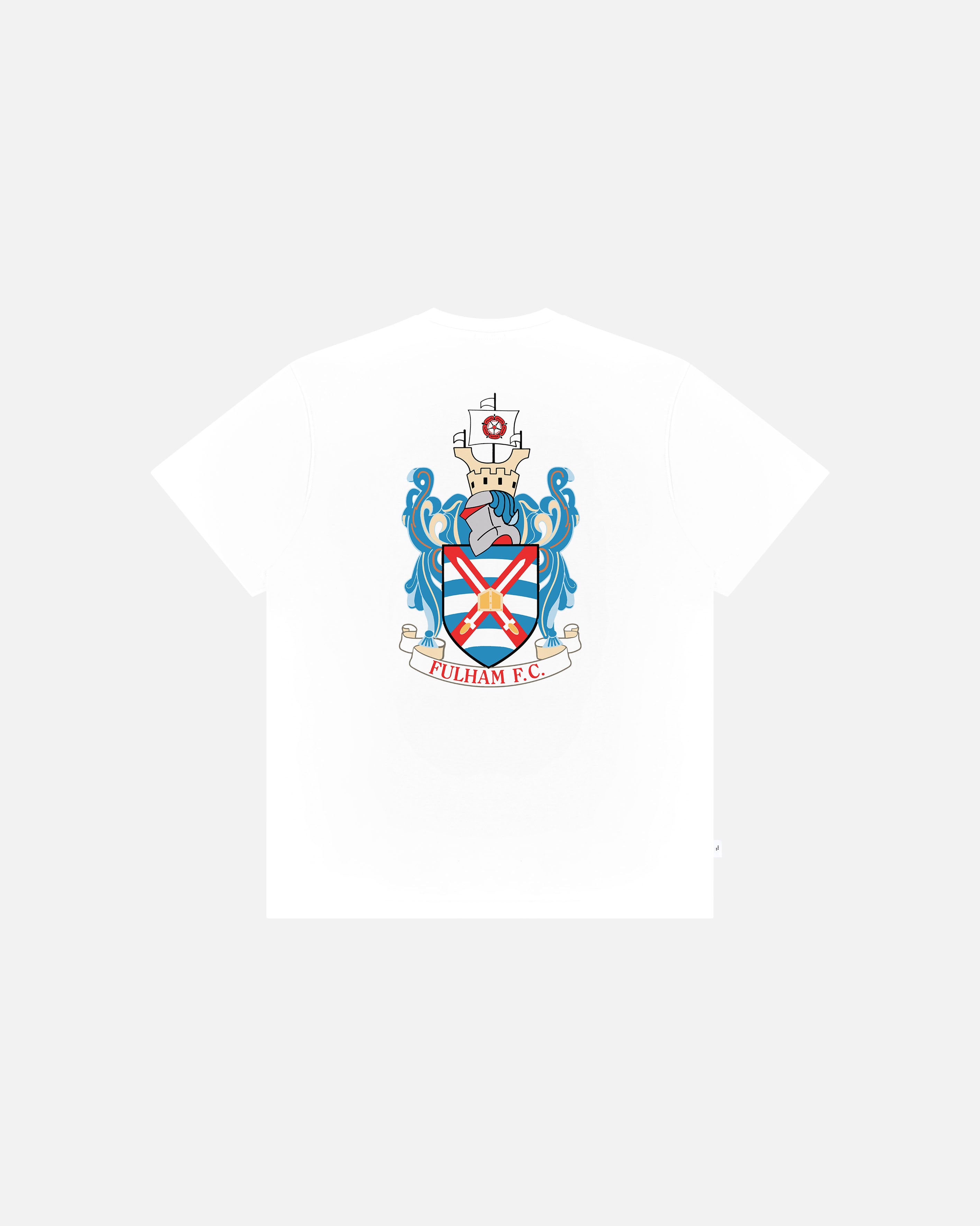 ART OF x Fulham 90s Crest Tee | White Graphic Football T-shirt